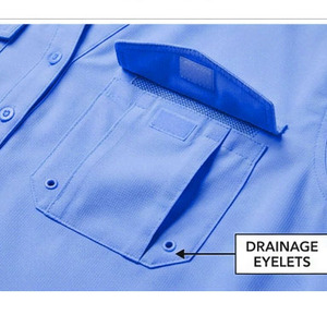 เสื้อตกปลาแบบสวมหัวสำหรับผู้ชาย/ผู้หญิงรุ่นใหม่ ใส่สบาย ระบายอากาศได้ดี เป็นมิตรกับสิ่งแวดล้อม คุณภาพสูง เสื้อคลุมสำหรับตกปลา - Product Image 6