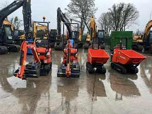 Minidumper Compacto con Orugas, Volquete Hidráulico, Capacidad de Carga de 700 kg, Motor Diésel de 90 CV, Transportador sobre Orugas para Construcción y Paisajismo - Product Image 5