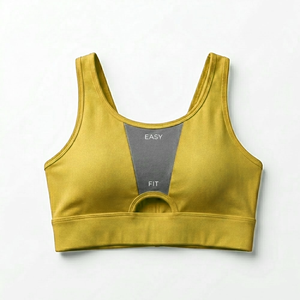 2026 Collection <b>Plus</b> <b>Size</b> <b>Strapless</b> Yoga Sports <b>Bra</b> with Front Logo Four-Way Stretch Breathable Lightweight for Women - Product Image 3