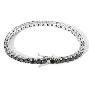 <b>Indian</b> Manufacture Fashion Iced Out Hip Hop <b>Silver</b> Plated Luxury Bracelet IGI Certified Natural Diamonds Available Factory Price - Product Image 5