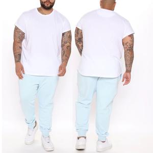 Nouvel arrivage : Pantalon de sport pour homme, coupe droite, couleur unie, 100% coton, gris, taille élastique, décontracté - Product Image 6