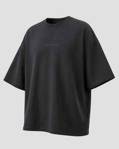 Camiseta de Manga Corta Oversize para Hombre Fawkes, Beige, Formal, Cuello Redondo, 100% Algodón, Logotipo Frontal, Precio Económico, Superventas, Personalizable - Product Image 2