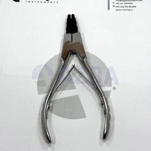 Pince à ouvrir les anneaux professionnelle en acier inoxydable avec embout en caoutchouc, 6 pouces, 3 encoches, outil de qualité pour studio de piercing corporel - Product Image 5