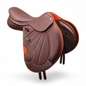 Silla de montar de salto y doma inglesa de lujo con estructura de madera, cuero de ante suave, productos superiores para jinetes de carreras de caballos ingleses de la India - Product Image 1