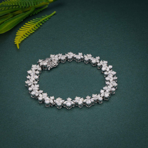 Luxury Round Brilliant Lab Grown Diamond Bracelet IGI Certified 10K 14K 18K Solid <b>Gold</b> Yellow <b>Rose</b> White Jewelry For Women - Product Image 2