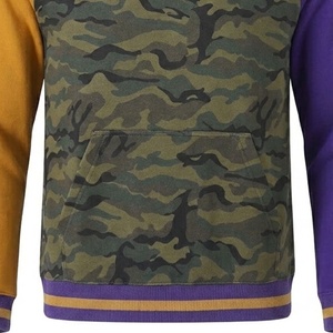 Sweat-shirt personnalisé pour homme à manches raglan imprimé camouflage, col rond, tricoté, coupe classique, pour l'automne - Product Image 3