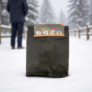 Calentadores de manos y pies negros, bufanda de lana trenzada para mayor comodidad y calidez - Product Image 2