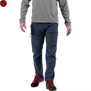 Pantalones de Senderismo Desmontables para Hombre, Pantalones Impermeables, Transpirables, de Secado Rápido, Elásticos, con Cremalleras en las Rodillas, Logotipo Personalizado - Product Image 1