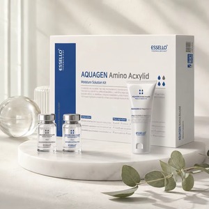 Kit hydratant coréen : Solution hydratante aux acides aminés, ensemble de soins lissant la texture et repulpant la peau, ampoules à l'acide hyaluronique, kit hydratant 3 étapes - Product Image 5