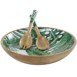 Tazón para Servir Hecho a Mano en Madera de Mango - Acabado Marrón Envejecido |   Venta al por mayor - Product Image 3