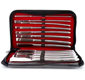 ชุดเครื่องมือแพทย์ Hegar Dilator Set 8 ชิ้น ใช้ครั้งเดียว ทำจากสแตนเลสสตีล ใช้งานด้วยมือ โดย Mahfooz Instruments - Product Image 3