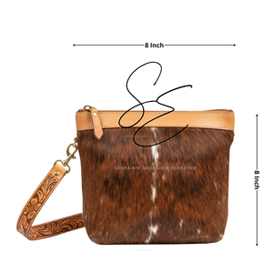 Bolso Bandolera de Cuero Genuino 2026 con Cierre de Cremallera y Piel Auténtica, Estilo Bohemio, para Uso Diario, Mini Bolso de Hombro - Product Image 3