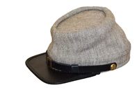 Gorra Kepi Histórica de Lana con Bordado de Lentejuelas, Ajustable, para Uso en Exteriores, para Hombre Adulto, Color Gris Confederado