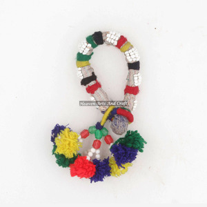 Real Banjara Indian Vintage Armlet With Tassels Ethnic Tribal <b>Belly</b> <b>Dance</b> <b>Costume</b> Bracelet Vintage Vintage Seed Bead Bracelet - Product Image 1