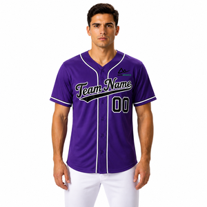 Camiseta de béisbol duradera hecha con tela de calidad para clubes deportivos y partidos de béisbol organizados, con movimiento fácil para los equipos. - Product Image 1