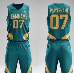 ชุดบาสเก็ตบอลแบบกลับด้านได้สั่งทำขายส่ง พร้อมลายพิมพ์แบบซับลิเมชั่นตามสั่ง ชุดยูนิฟอร์มบาสเก็ตบอลทีม ฤดูร้อน แขนกุด 100% - Product Image 5