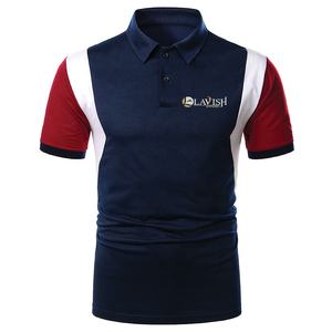 La mejor calidad de los hombres de talla grande para la camisa de verano de tiras de colores de marca de lujo Polos de punto antiarrugas 100% algodón de manga corta - Product Image 1