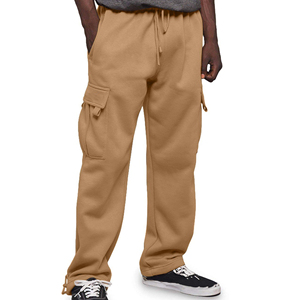 Pantalons cargo streetwear pour hommes sur mesure, coupe ample, pantalons utilitaires multi-poches, fabrication de vêtements en gros OEM ODM - Product Image 1