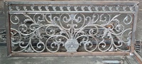 Rampe d'escalier de luxe en fer forgé de conception européenne pour porche et balcon - Résistante aux UV, à la rouille et à l'eau, idéale pour l'extérieur et le jardin
