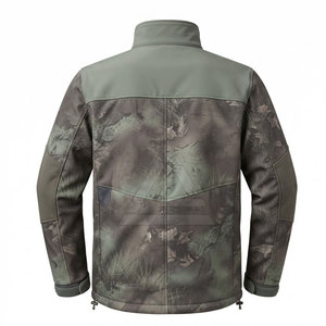 Veste softshell de chasse pour homme, imperméable, coupe-vent, légère, respirante, avec plusieurs poches zippées - Product Image 2