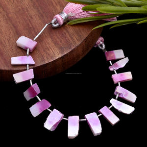 Perles de Pierre de Lune Bio Naturelle Premium Polies et Lisses, Formes Fantaisie, 4 Pouces, 10x5mm-12x5mm, Fil de Pierres Précieuses Certifié par un Certificat Tierce Partie - Product Image 2