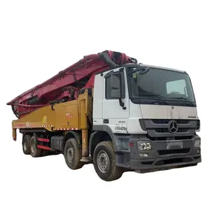 Nhà máy Giá xe tải gắn bê tông dòng bơm sử dụng máy BƠM BÊ TÔNG xe tải gắn Benz Chassis DIESEL Máy BƠM BÊ TÔNG 62m