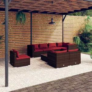 Conjunto de Muebles de Jardín Color Rojo Canela en Tono Marrón - Product Image 1