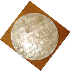 Mosaico de conchas, artículos de vidrio y mosaico decorativo para mesa, tamaño 30 cm - Product Image 3