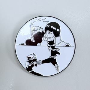 Custom Round Lapel <b>Pin</b> Cartoon Fish Printed Metal <b>Badge</b> <b>Pin</b> for Gift Apparel Decoration - Product Image 2