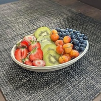Bol alimentaire en bagasse de 28 oz avec couvercle transparent, récipient jetable compatible micro-ondes pour restaurants de burritos, poke, à emporter et livraison