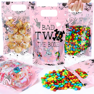 Sachets personnalisés imprimés pour Noël, sachets alimentaires et bonbons, étanches en BOPA/PE (CPP), emballage plastique à fermeture éclair, faible MOQ - Product Image 3