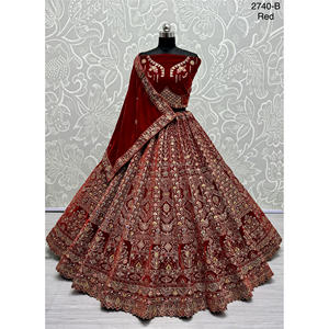 Nupcial Indio Desgaste Terciopelo Colecciones Para Novia Con Zarkhan Trabajo Por Fabzone - Product Image 4