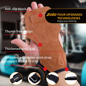 Agarraderas de Cuero Premium para Levantamiento de Pesas, Marca Privada, Correas de Gimnasio, Venta al Por Mayor de Fábrica - Product Image 5