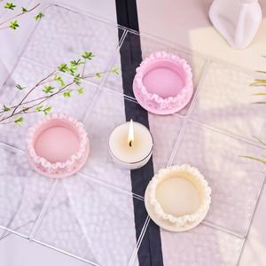 Nouveau moule en silicone pour bougie à la fleur de pêche d'aromathérapie, boîte de rangement créative pour cendrier, film en gypse - Product Image 2