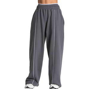 Pantalon de jogging d'hiver pour femme de qualité supérieure, 100 % coton molletonné, respirant, écologique, streetwear, pantalon de sport et de fitness - Product Image 1