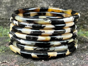 Hot Sale Handmade Shinny Polished Buffalo Horn <b>Bangles</b> <b>Bracelets</b> Fashionable Cow Horn Jewelry <b>Bracelet</b> For Girls By FWE - Product Image 3