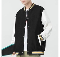 Veste universitaire unisexe de haute qualité personnalisée avec logo frontal et patchs en chenille pour les écoles, les équipes et les marques de mode