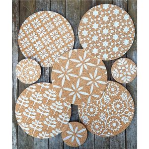 Sage Green Wavy Marble Absorbent Wooden <b>Coasters</b> Set of 4 Non-Slip <b>Cork</b> Base Table Protection Modern Aesthetic Room Decor Gift - Product Image 2