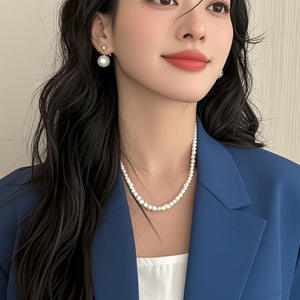 Pendientes de Plata de Ley con Perlas Naturales de Agua Dulce de 12-13 mm, Redondas, Casi Impecables, Desmontables, Famosas en Internet, Dos Pares Iguales - Product Image 2