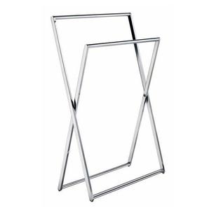 Porte-serviettes élégant en métal pour salle de bain, support de sol pour linge de bain, présentoir suspendu pour intérieur de luxe - Product Image 6