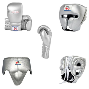 Custom Logo Boxing Gloves Set | Genuine Cowhide Leather Training Sparring Gloves + Hand Wraps OEM Wholesale Supplier - Product Image 1
