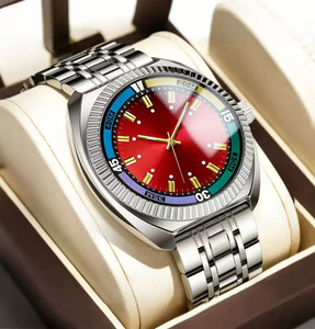 Exquisitely Designed Luxurious Colored Dial Automatic <b>Mechanical</b> Men's <b>Watch</b> for Business, Travel and Banquets - Product Image 5