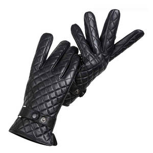 Guantes de cuero genuino de moda, diseño duradero, cálidos y flexibles, para uso informal de negocios, viajes y temporada fría - Product Image 1