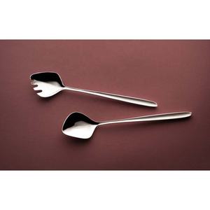 Ensemble de couverts en acier inoxydable 201 argenté, personnalisable avec logo, écologique, compatible lave-vaisselle, avec poignée au design unique et fait main, vente en gros - Product Image 5