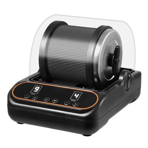 Buratto per lucidatura rocce da 2 libbre con regolazione a 4 velocità, timer da 1-9 giorni, copertura in PC per la riduzione del rumore, lucidatrice a 4 velocità per kit di lucidatura rocce - Product Image 1