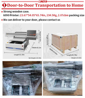 Fabrik-Großhandel UV-Drucker 6090CMYK+W+V Flachbettdrucker, Folien-Ballon Sand-Gold-Medaillen A1UV-Druckmaschine