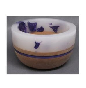 Tazón de Resina Epoxi y Madera de Acacia Hecho a Mano por Diseñadores, Patrón Artístico Único para Decoración de Cocina Moderna, Ecológico, Suministro Mundial - Product Image 4