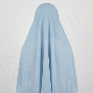 Nouveau hijab instantané en mousseline avec bonnet intégré, design unique, prêt à porter, foulard doux de qualité supérieure, châle élégant - Product Image 2