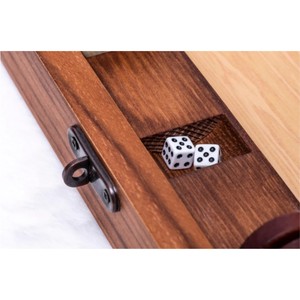 Premium Walnut Wooden Backgammon Set Classic <b>Table</b> Game <b>Folding</b> Wood Backgammon Board Custom Professional Gift Backgammon Set - Product Image 6