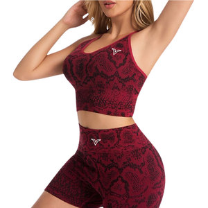 Conjunto de Shorts de Yoga para Mujer al por Mayor, de Alta Sujeción, Elásticos, para Fitness, Entrenamiento, Correr, Gimnasio, Cómodos, en Venta - Product Image 1